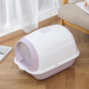 Cat & maine coon Deluxe Enclosed Cat Litter Box