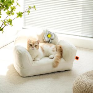 Cat & maine coon Plush Floating Cloud Pet Sofa Bed for Small and Medium Dogs & Cats
