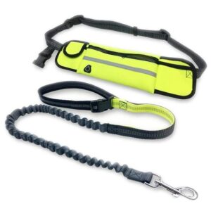 dog accessories Hands-Free Reflective Dog Leash with Waist Bag